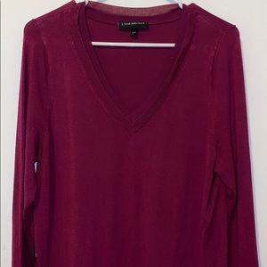 Lane Bryant purple v neck sweater